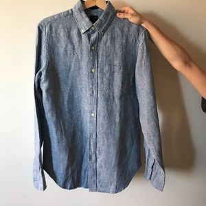 J. Crew Men’s Linen Long-sleeved Shirt